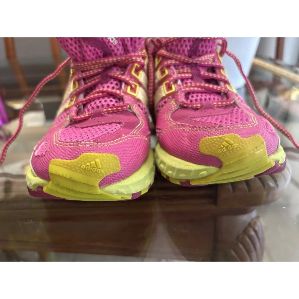 adidas Kanadia TR 4 Women's 8.5 Pink Lime Green Trail Running Sneakers